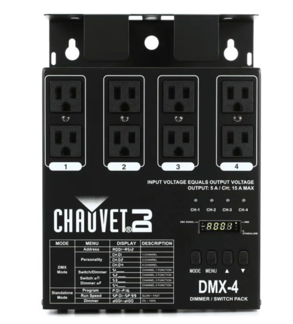 Chauvet DJ 4-Channel Dimmer and Relay Pack (DMX-4) - Clearance