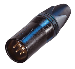 Neutrik NC5MXX-B Male 5-Pin XLR Connector Black w/Gold Contacts - Clearance