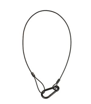 New Lot of 22 Lighting Safety Cables 1/8x30" (Black) - Clearance