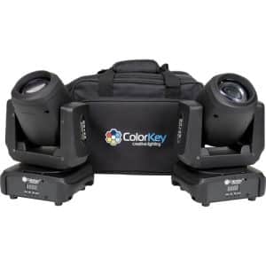 ColorKey Mover Beam 100 2-Pack Bundle with Carrying Bag