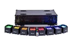 ColorKey MobilePar Mini HEX 4 MKII 8-Pack Bundle with Charging Road Case