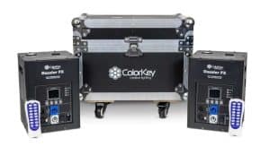 ColorKey Dazzler FX MKII 2-Pack Bundle with Road Case - Black