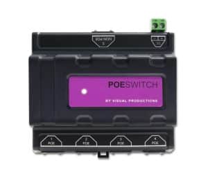 Visual Productions PoeSwitch 4-Port PoE Network Switch